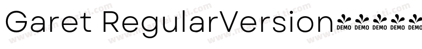 Garet RegularVersion字体转换
